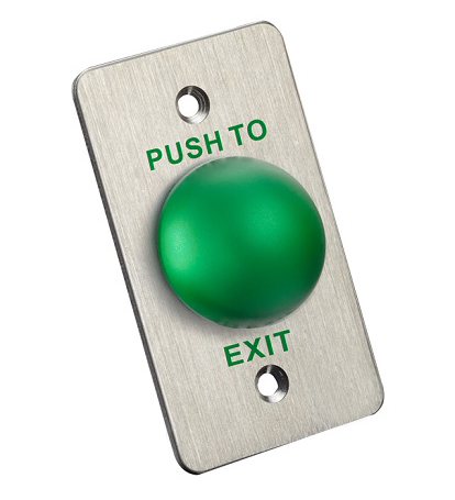 Dikdörtgen Şekilli Yeşil IP50 Kapı Çıkış Butonu Özelleştirilmiş Push Switch 1