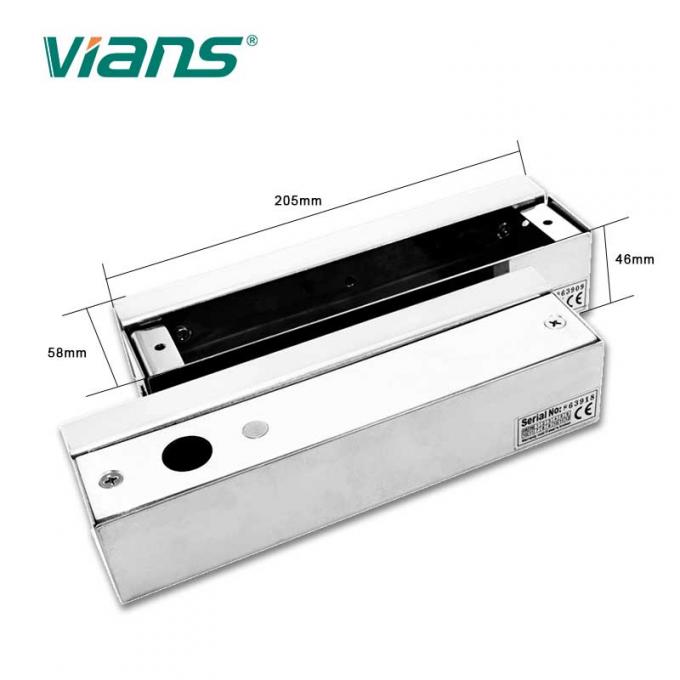 Çerçevesiz Cam Kapı İçin Elektronik Paslanmaz Çelik Cıvata Kilit Braketleri 0