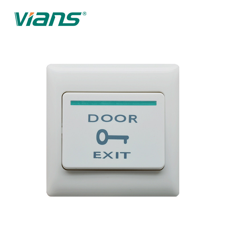 Plastik Kapı Çıkış Düğmesi, Erişim Kontrol Sistemi İçin Beyaz Kapı Açma Anahtarı